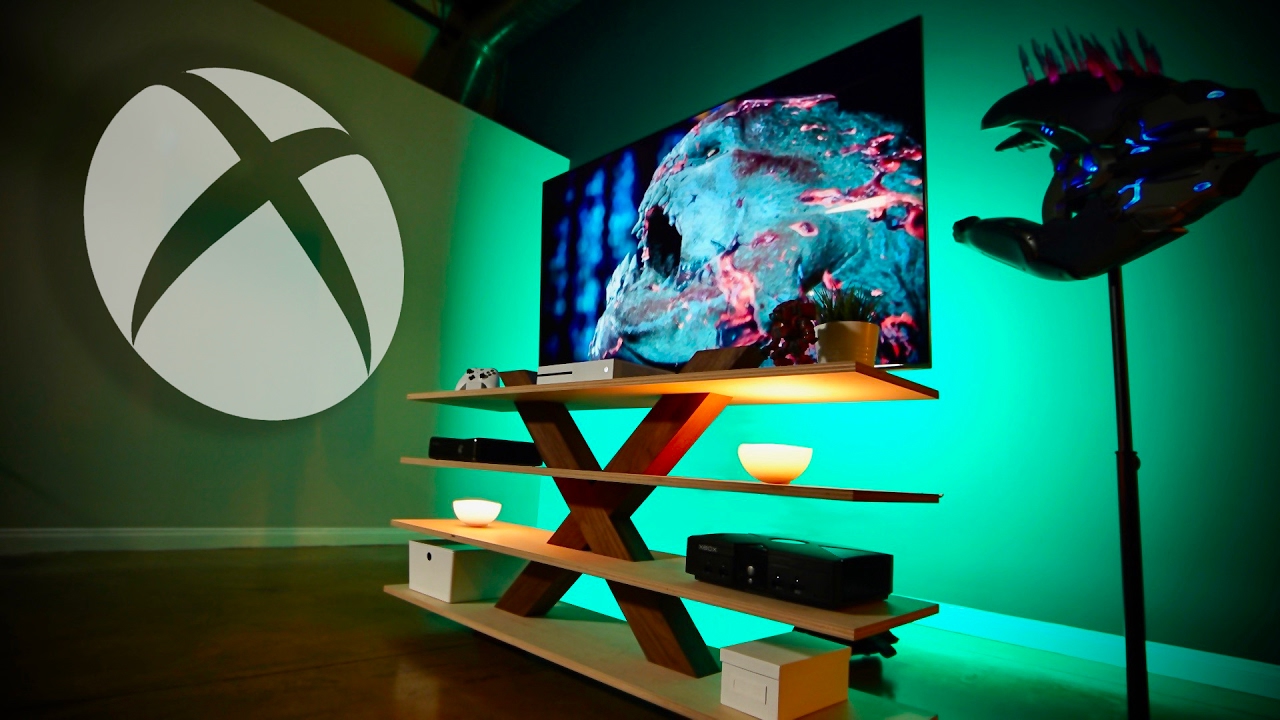 Kwadrant Gemiddeld Merg Xbox One S 4K HDR Ultimate Gaming Setup! - YouTube