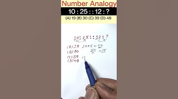 Number Analogy Reasoning Short Tricks | #reasoning short tricks #rrbntpc#rrb #ssccgl #sscgd #sscchsl