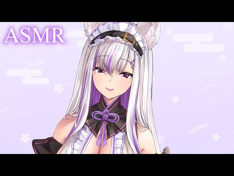 【#asmr/黒3dio】ちゅこちゅこオノマトペ【荒野の長侍 新人Vtuber】#みゆり出陣[Whisper/Onomatopoeia/EarNoms/EarBlowing/Sniffing]