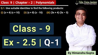 Polynomials || Part 17 - Exercise 2.5 - Q-1 || NCERT - Class 9 - Mathematics || Hindi