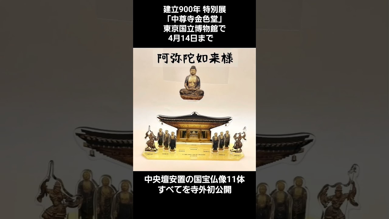 グッズ開封】建立900年 特別展「中尊寺金色堂」（東京国立博物館）迫力