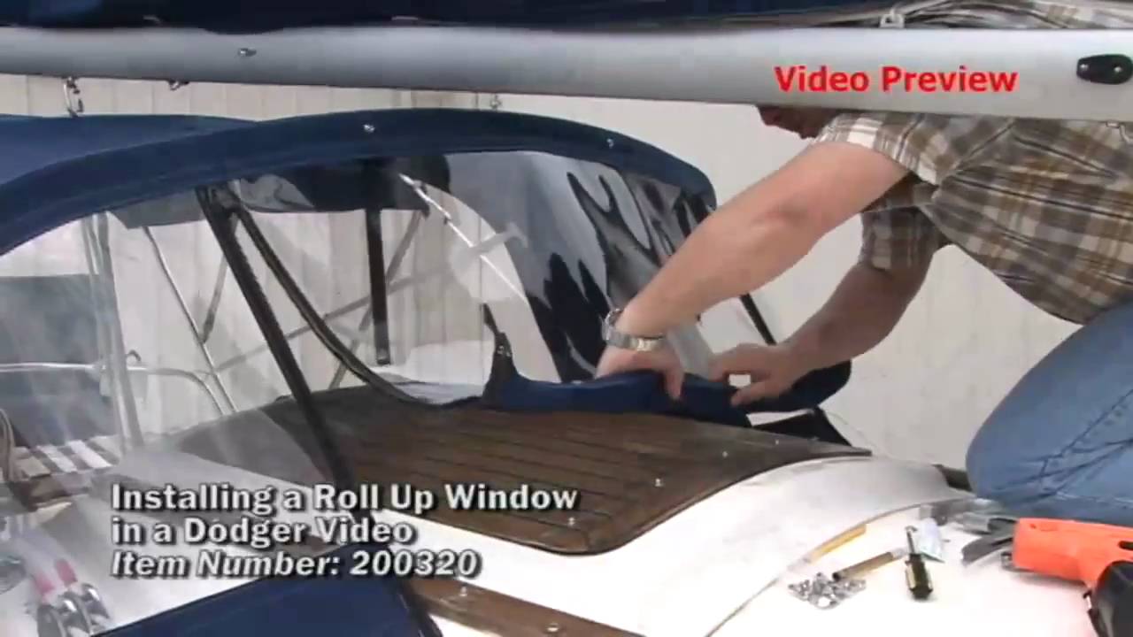Installing a Roll Up Window in a Boat Dodger - Preview (Unlisted) - Installing a Roll Up Window in a Boat Dodger - Preview (Unlisted)