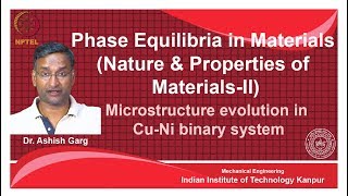 noc18-mm20 Lecture 21-Microstructure evolution in Cu-Ni binary system