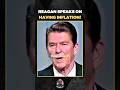 Reagan Said This About Inflation #shorts