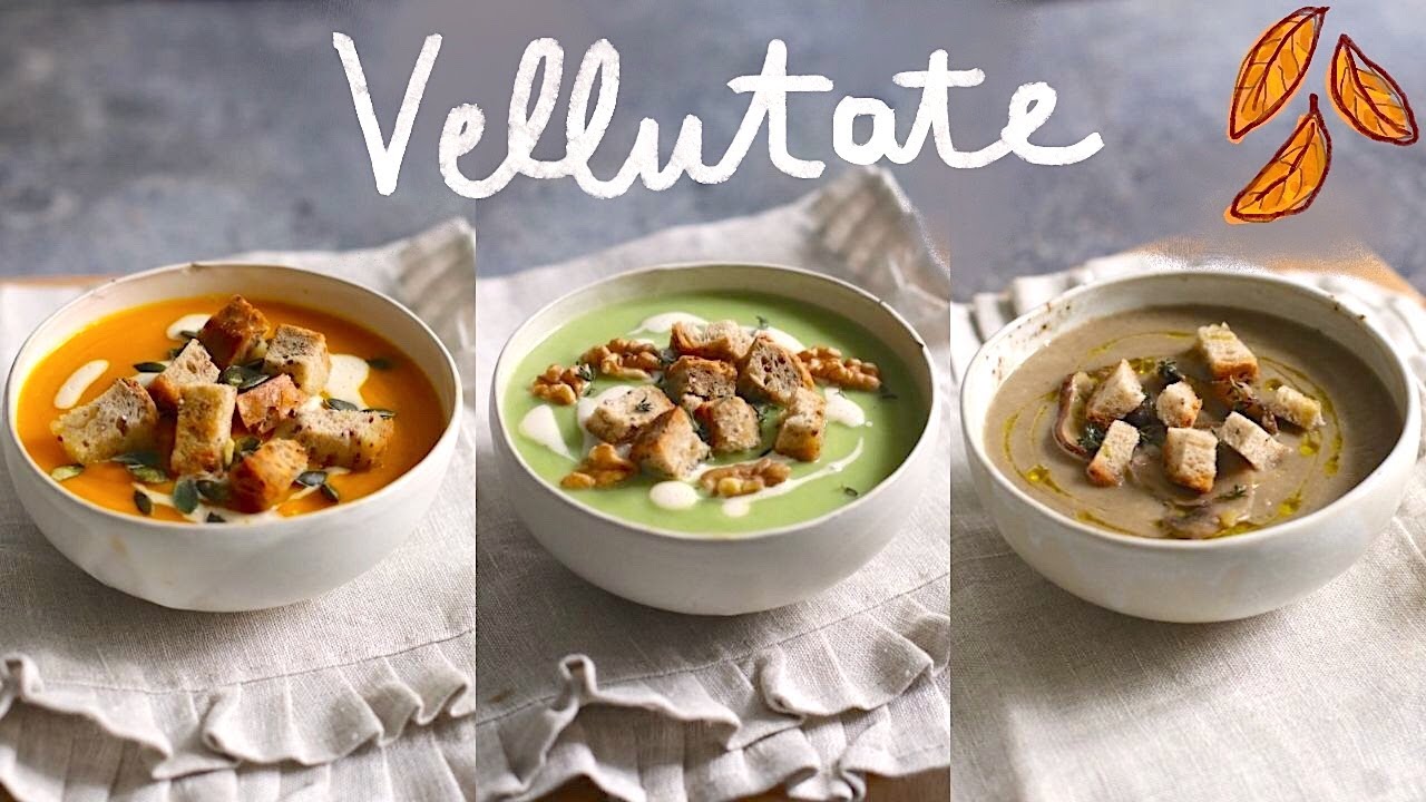 VELLUTATE per l'autunno | 3 ricette facili, saporite e confortevoli