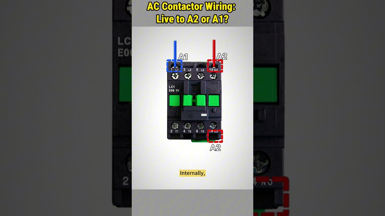 The RIGHT Way To Wire AC Contactor Coils A2 Vs A1 Howto Wiring Tipsandtricks