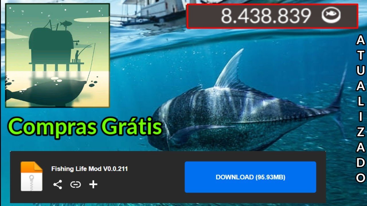 Fishing Life Dinheiro Infinito + Compras Gratis ! V 0.0.211 - YouTube