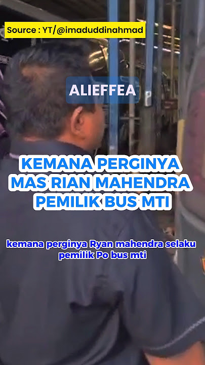 Kemana perginya Rian Mahendra #pecintabis #busmania #bislover #rianmahendra