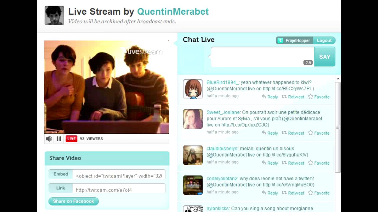 [codelyoko.net] Twitcam Quentin Merabet, Melanie Tran & Morgiane ...