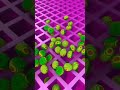 3D face ball falling in grid ASMR #asmrsatisfying #ytshorts #satisfyingvideo #2🏉🏉
