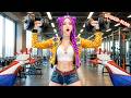 Funny Spiderman Bros Dramas vs Pretty K-POP Girls at Gym (POV Romantic Funny)