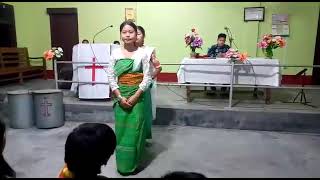 Boro Hari Jwnglai Bodo Gospel Dance No.2 Balapara Baptish Church, Assam