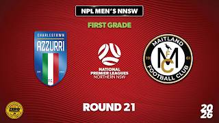 NPL Men's NNSW First Grade Round 21 - Charlestown Azzurri v Maitland FC