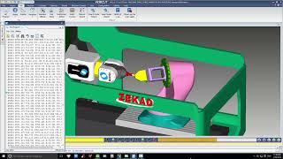 CHECK G CODE 5 AXIS SIMULTANOUS BY VERICUT ON MAKINO A61NX HORIZONE MACHINE