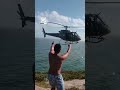 I was posing for a photo, and a police helicopter joined in 🤣⁠⁠ (🎥: ViralHog)