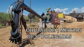 DRAGA MONTADA DE 8'' POLEGADAS FUNCIONANDO