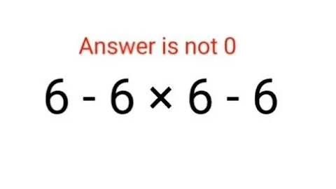 6-6×6-6 The answer is not 0. Many got it wrong!  Ukraine Math Test #math #percentages #ukraine