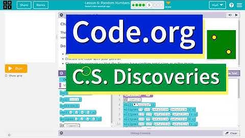 Code.org Lesson 6.5 Random Numbers | Tutorial with Answers | Unit 3 C.S. Discoveries