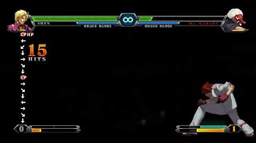 KOF XIII SE : combos shen woo (full HD, 3 furie)