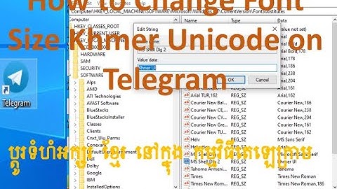 How to change font size Khmer Unicode in Telegram
