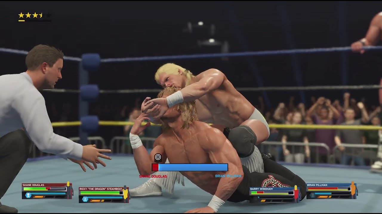 Ricky Steamboat Shane Douglas vs Pillman Windham WCW Starrcade 92