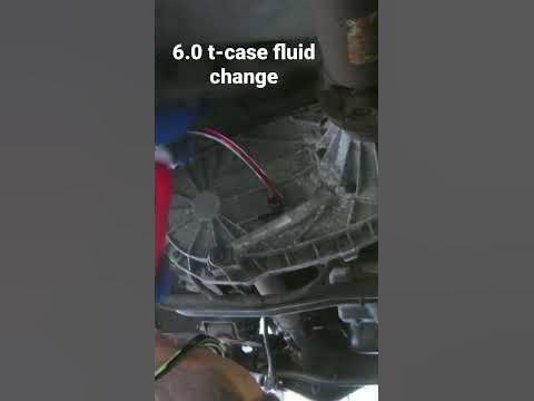 6.0 F-350 transfer case fluid change #ford - YouTube