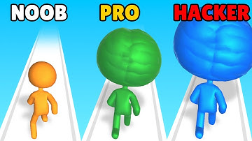 NOOB vs PRO vs HACKER in Big Brain Run