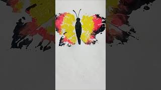 butterfly with  leaf 🍃🍀 #butterfly #leaf #art #drawing #trending #shots