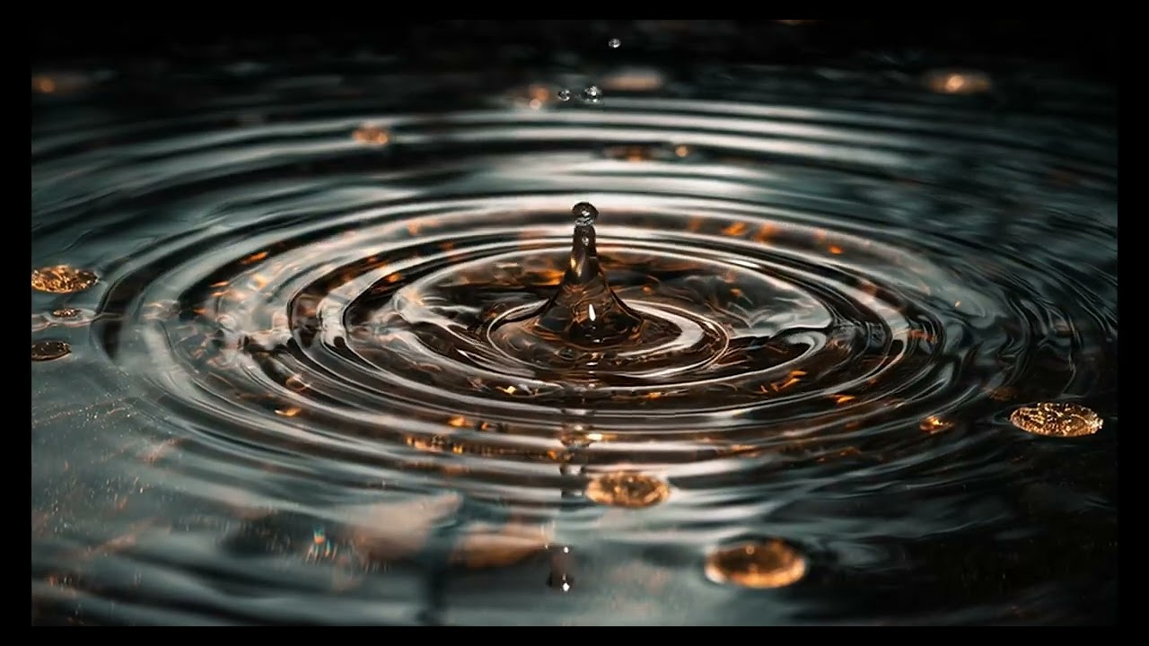 4K Water Droplets Background - Screensaver Wallpaper Backgrounds