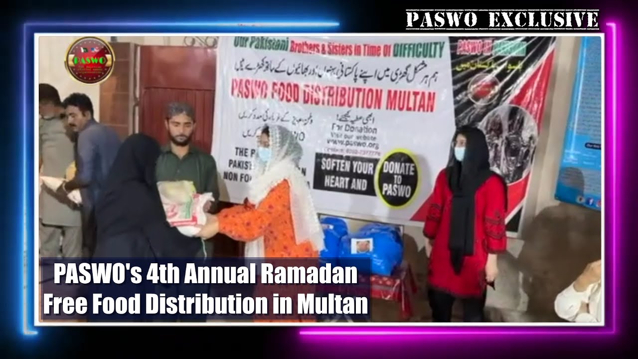 PASWO Holds 4th Annual Ramadan Free Food & Eidi Distribution in Multan