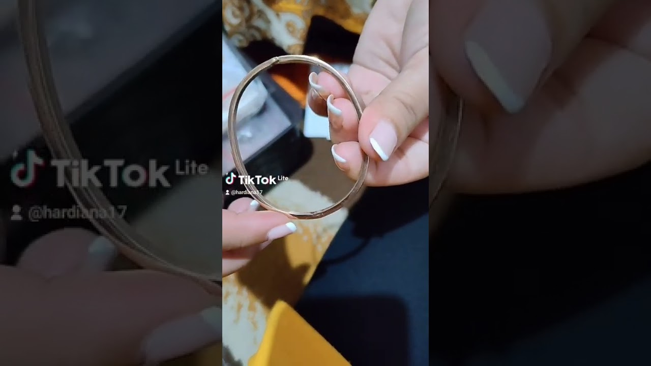 cara membuka gelang bangle 💃