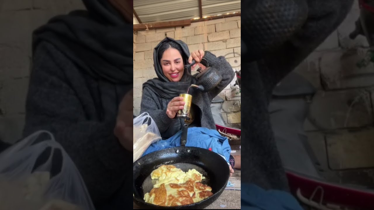 ريوك زينب الثاني طاوة بيض🍳 وخبز 🫓 وجاي☕ ويه اولادها وسوالفهم.#زينب_بنت_الديوانيه #العراق #ترند