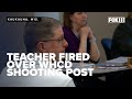 Wisconsin teacher fired over social media post in wake of Trump assassination attempt