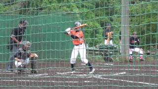 20170514 vs東松山中央ボーイズ　2回戦1打席目　U-Ske　レフト前ヒット1打点