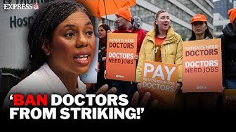 Thumbnail for Kemi Badenoch VOWS to BAN doctors from striking under a Conservative government