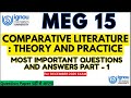 MEG 15 IMPORTANT QUESTIONS 2025 | MEG 15 IMPORTANT QUESTIONS WITH ANSWERS | MEG 15 GUESS PAPER DEC