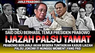 Download Lagu KABAR TERBARU‼️ SAID DIDU BERHASIL TEMUI PRESIDEN‼️ PRABOWO BERJANJI SEGERA TUNTASKAN IJAZAH PALSU MP3
