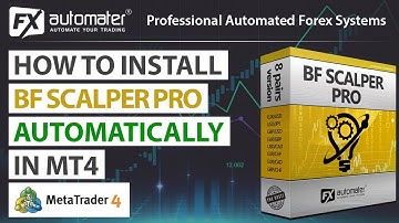 How to install BF Scalper PRO in MetaTrader 4 with automatic installer