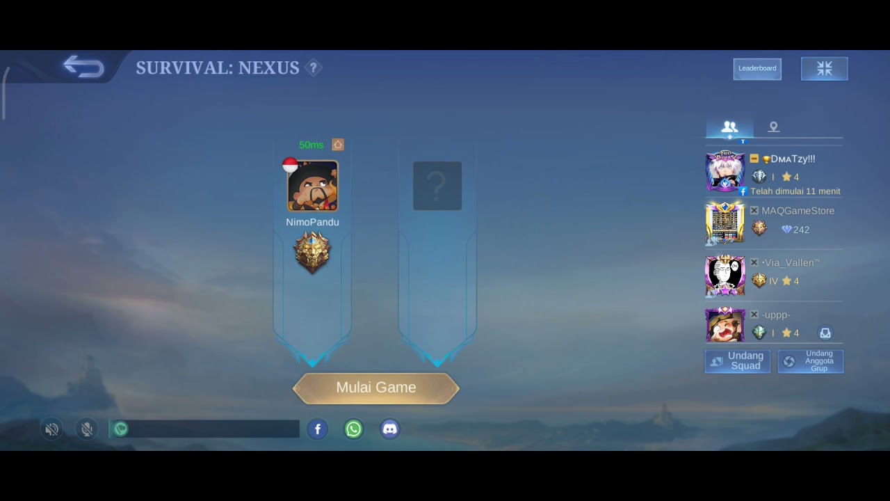 MOBILE LEGENDS,  MODE SURVIVAL NEXUS ada lagi cuy , LANGSUNG GASKEUN