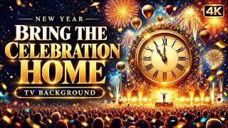 New Year Fireworks 4K ✨ Bring the Celebration Home | Animated TV Background | 1 Hour+