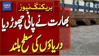 India Releases More Water Into Pakistan | Flood Concerns Rise | Breaking News | Dawn News