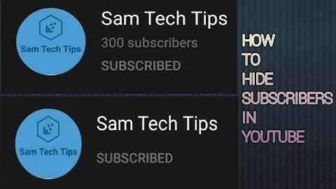 how to hide YouTube subscriber count from mobile 2021. #samtechtips