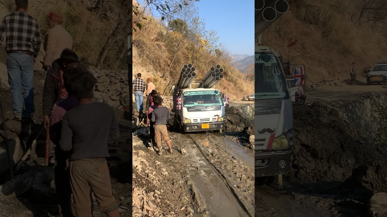 SML, Mahendra bolero pickup at off-road, muddy road 🔥