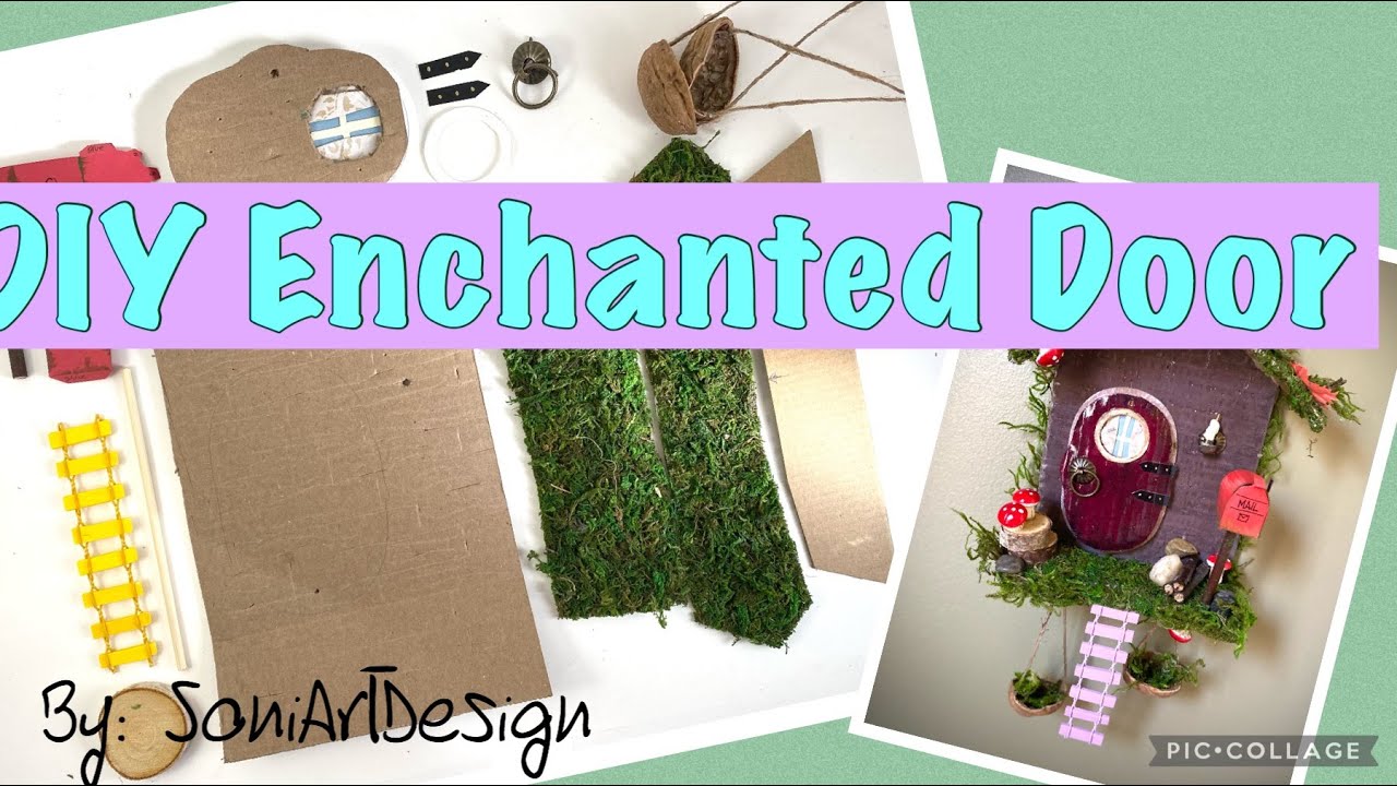 DIY Cardboard Enchanted Door - Gnome Sweet Home