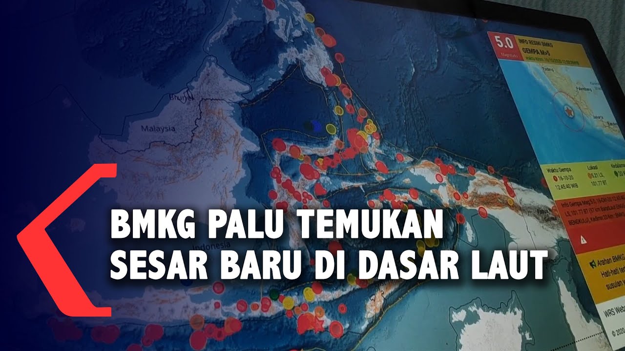 Bmkg Palu Temukan Sesar Baru Di Dasar Laut Youtube