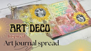 Get Creative With An Art Deco Themed Page In Your Art Journal!