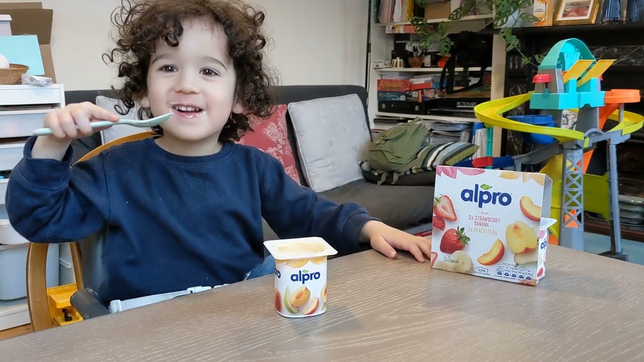 Alpro soya yogurt.