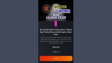 CEX Quiz Answers 4 NOVEMBER |Part #CEXIO #CryptoQuiz #CEXIOQuiz #CollectiveSuccess