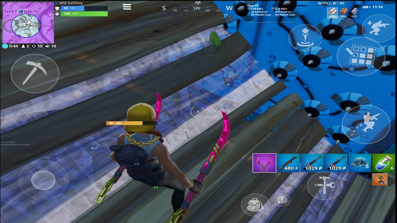 How To Set A Trap In Fortnite Mobile How To Trap Someone In Their Own 1x1 Fortnite Mobile Gameplay Youtube