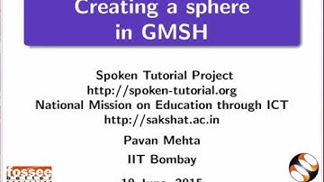Creating Sphere GMSH - part 1 (Tutorial)